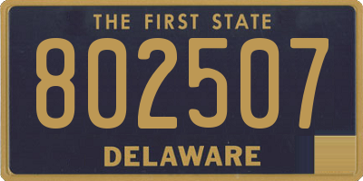 DE license plate 802507