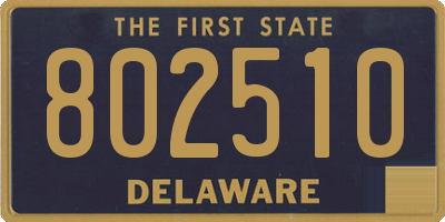 DE license plate 802510