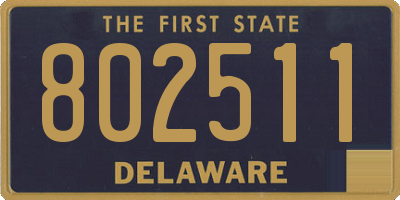 DE license plate 802511