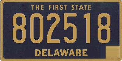 DE license plate 802518