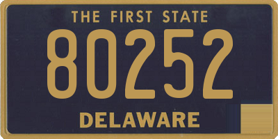 DE license plate 80252