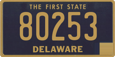 DE license plate 80253