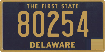 DE license plate 80254
