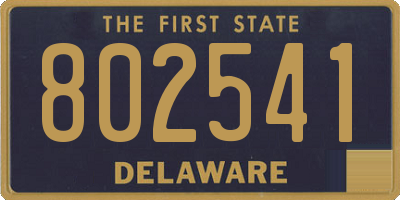 DE license plate 802541