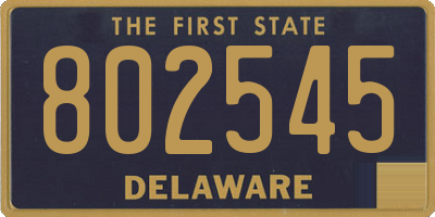 DE license plate 802545
