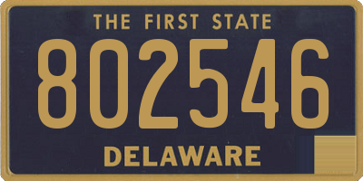 DE license plate 802546
