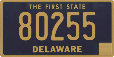 DE license plate 80255