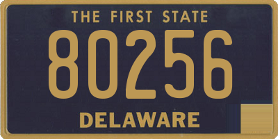 DE license plate 80256