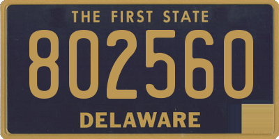 DE license plate 802560