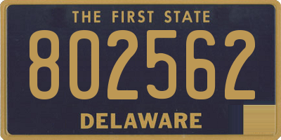 DE license plate 802562