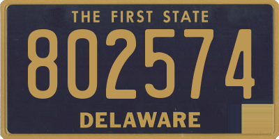 DE license plate 802574
