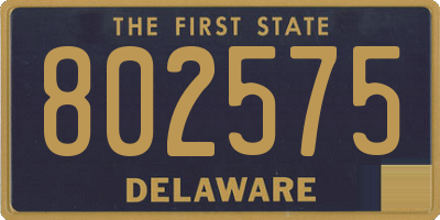 DE license plate 802575