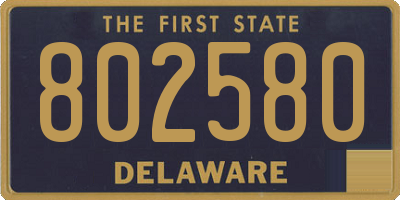 DE license plate 802580