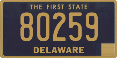 DE license plate 80259