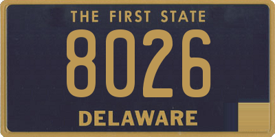 DE license plate 8026