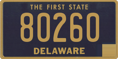 DE license plate 80260
