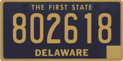 DE license plate 802618