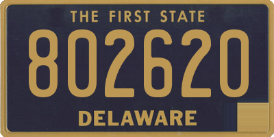 DE license plate 802620