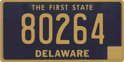 DE license plate 80264