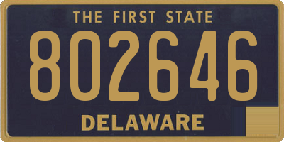 DE license plate 802646