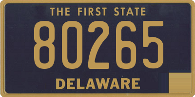 DE license plate 80265