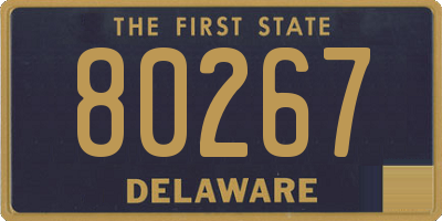 DE license plate 80267