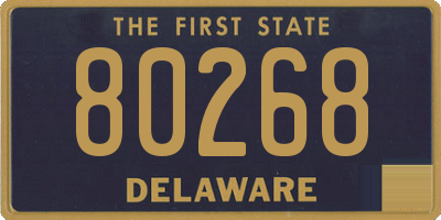 DE license plate 80268