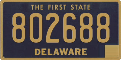 DE license plate 802688