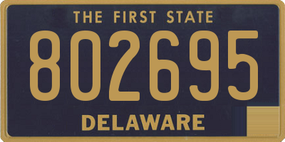 DE license plate 802695