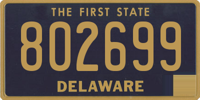 DE license plate 802699