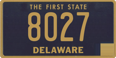 DE license plate 8027