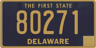 DE license plate 80271