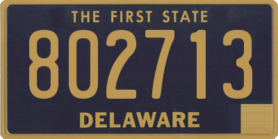 DE license plate 802713