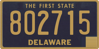 DE license plate 802715