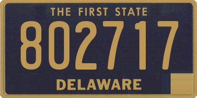 DE license plate 802717