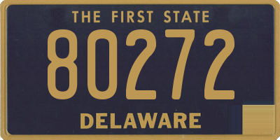 DE license plate 80272
