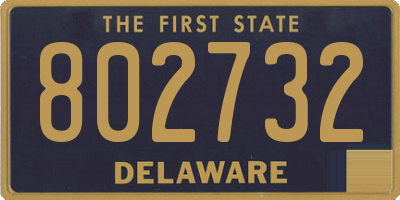 DE license plate 802732