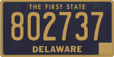 DE license plate 802737