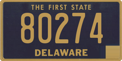 DE license plate 80274