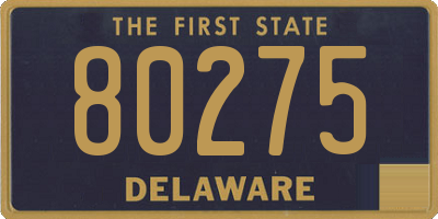 DE license plate 80275