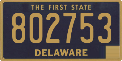 DE license plate 802753