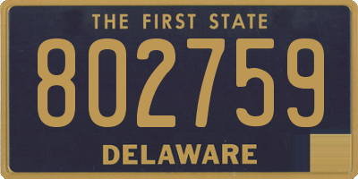 DE license plate 802759