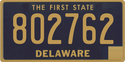 DE license plate 802762