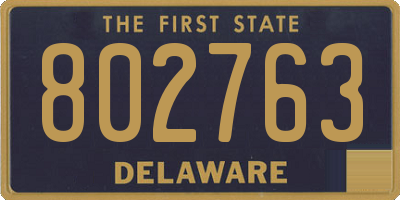 DE license plate 802763