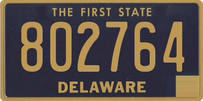 DE license plate 802764