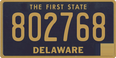 DE license plate 802768