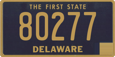 DE license plate 80277