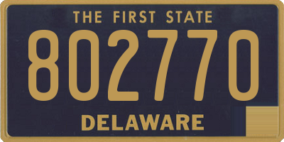 DE license plate 802770