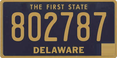 DE license plate 802787