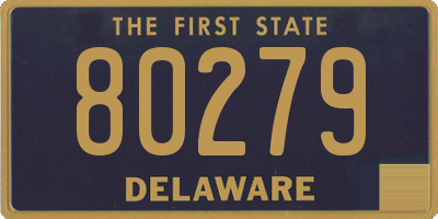 DE license plate 80279